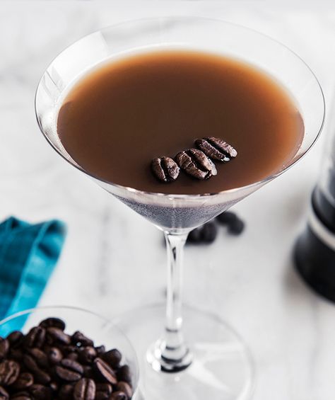 Van Gogh Vodka | Double Espresso Martini Hazelnut Espresso Martini, At Home Espresso Martini, Perfect Espresso Martini, Bulk Espresso Martini, Coffee Vodka, Tito’s Espresso Martini, Espresso Vodka, Martini Recipes Vodka, Espresso Martini Recipe