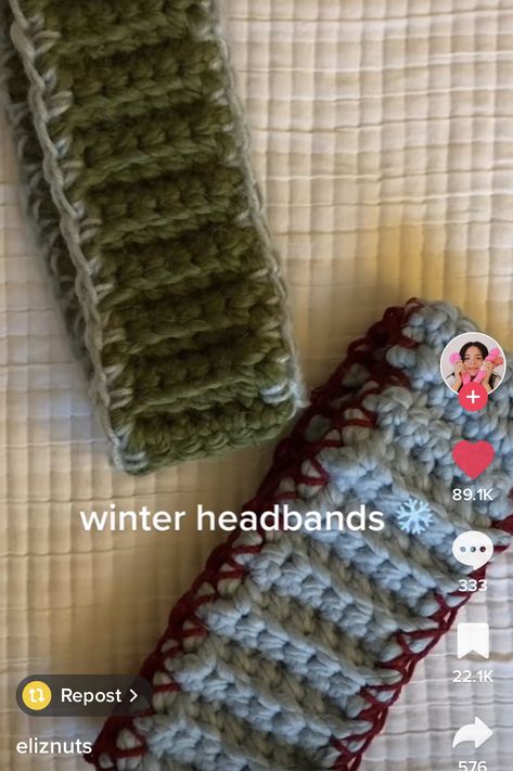 Best Crochet Gifts Ideas, Winter Headband Crochet, Winter Headbands Crochet, Crochet Headband Winter, Crochet Winter Projects, Easiest Crochet Projects, Crochet Winter Accessories, Crochet Winter Ideas, Knitting Ideas Creative