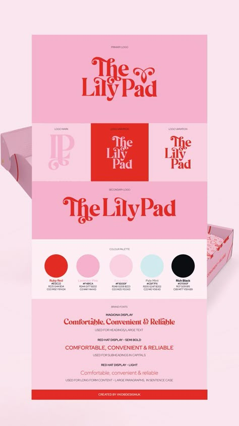 Your brand is how your target audience experiences you – it’s more than just visuals; it’s the feeling that influences their purchasing decisions. We design compelling brand identities that resonate with your audience, setting you apart from the competition and fostering trust that drives sales. 
.
#FreeFonts #FontLove #Typography #DesignInspiration #CreativeFonts Red And Pink Brand Identity, Pink Advertising Design, Pink And Red Branding Design, Elegant Pink Color Palette, Pink And Red Packaging, Pink Logo Ideas, Red And Pink Graphic Design, Visual Identity Branding, Female Graphic Design