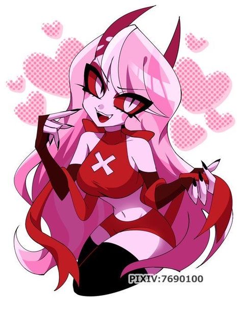 Crimson King, Charlie Hazbin Hotel, Arte Do Kawaii, Hazbin Hotel Charlie, Monster Hotel, Helluva Boss And Hazbin Hotel, Vivziepop Hazbin Hotel, Hazbin Hotel And Helluva Boss, Hotel Art