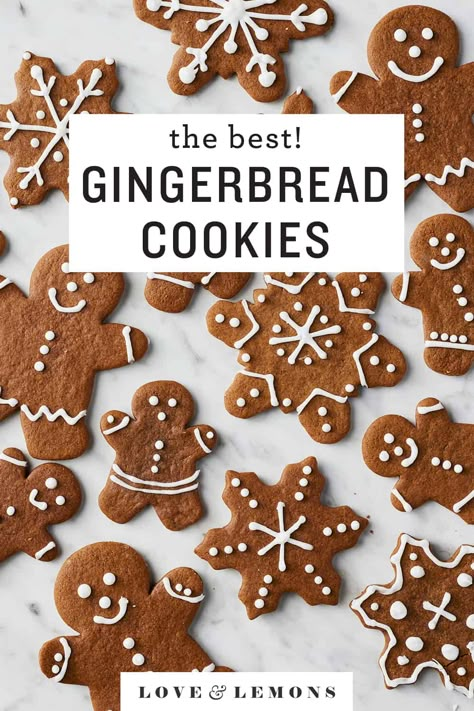 Icing For Gingerbread Cookies, Best Gingerbread Cookie Recipe, Gingerbread Man Cookie Recipe, Vegan Gingerbread Cookies, Easy Gingerbread Cookies, Butternut Bakery, Best Gingerbread Cookies, Gingerbread Cookie Dough, Chewy Gingerbread Cookies