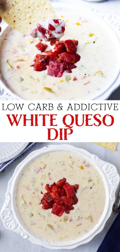 Low Carb Mexican Appetizers, Keto Queso Dip Easy, Low Carb Mexican Dip, Keto Appetizer Dip, No Carb Dips, Keto Queso Fajitas, Healthy Queso Dip Crockpot, Keto Mexican Appetizers, Lactose Free Queso Dip