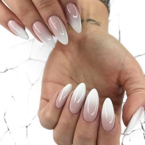 Breathtaking Designs For Almond Nails To Refresh Your Look ★ Neutral Nail Designs, Unghie Sfumate, Unghie Nail Art, Ombre Nail Designs, Almond Nails Designs, Best Nail Art Designs, Oval Nails, Neutral Nails, Chic Nails