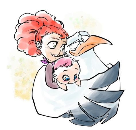 Storks Movie Tulip X Junior, Storks Movie Fanart, Storks Movie, Old Cartoon Network, Cute Disney Drawings, Old Cartoons, Human Art, Disney Fan Art, Disney And Dreamworks