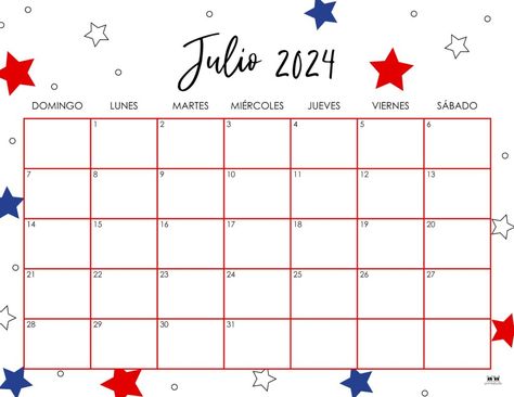 The dog days of summer are here and so are the endless activities and plans! Stay organized with one of 50 free July 2024 calendars! Print from home! Calendar 2023 July, July 2023 Calendar Printable, July Calendar 2023 Aesthetic, July Calendar 2023, Teacher Door Decorations, Reading Log Printable, July Calendar, Thank You Printable, Flag Coloring Pages