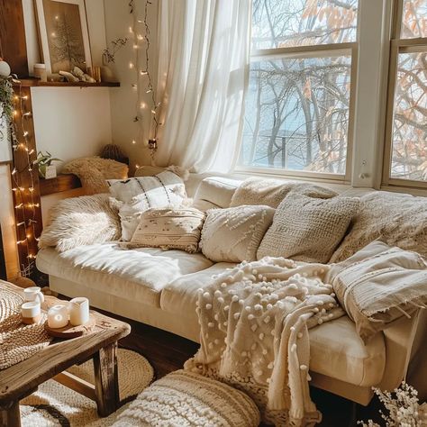 How to Create a Cozy Living Room on a Budget - Recipes Time Small Cozy House Interior, Comfy Couch Aesthetic, Small Apartment Aesthetic Cozy, Cottagecore Home Aesthetic, Cozy Small Home, New Home Vision Board, Cozy Apartment Decor, Cozy Home Ideas, Recliner Couch