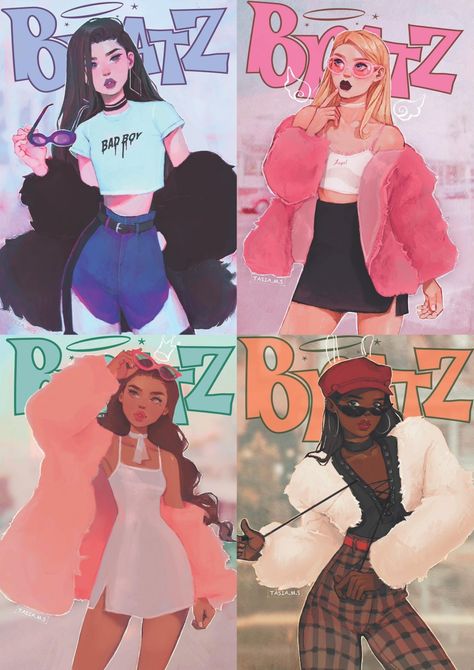 Bratz by tasia.m.s on Instagram Bratz Fan Art, Bratz Fanart, Tasia M S, Bee And Puppycat, Indie Art, Cute Art Styles, Disney Fun, Girly Art, Character Outfits