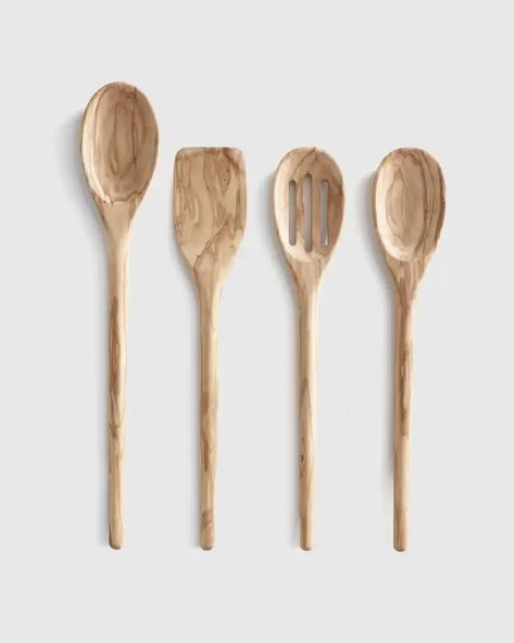 Kitchen Electrics | Quince Spoon Craft, Wood Kitchen Utensils, Goose Down Pillows, Wood Utensils, Apt Ideas, Basic Kitchen, Organic Forms, Wooden Utensils, Italian Kitchen