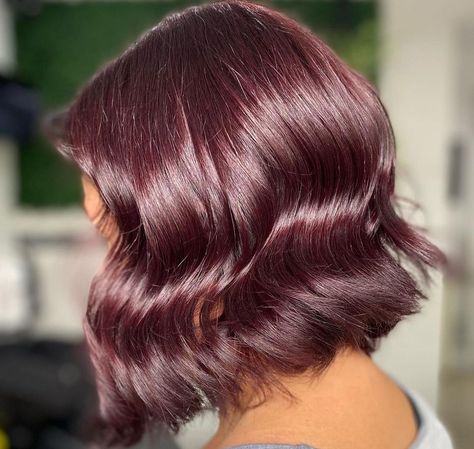 Hair Dye Trend 2023, Short Eggplant Hair, Types Of Hair Colour Style, Fun Hair Colours For Short Hair, Light Plum Hair, Grape Hair Color, Medium Purple Hair, Fun Color Hair, Subtle Purple Hair