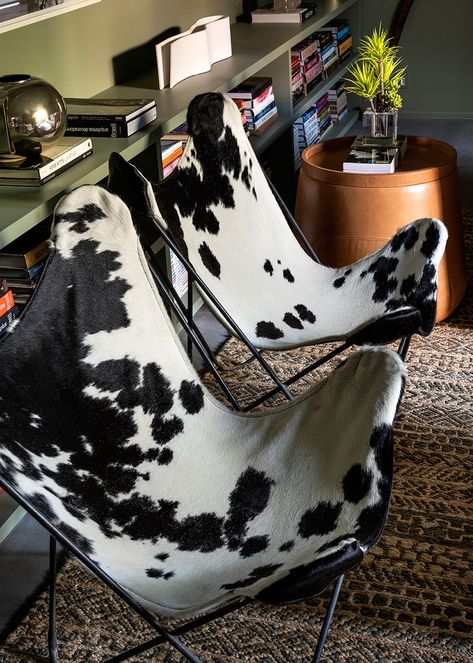 Loft House Ideas, Cow Print Rug, House Essentials, Decor Details, Tiny Apartment, Butterfly Chair, Apartment Inspiration, Living Room Inspo, Dream Decor