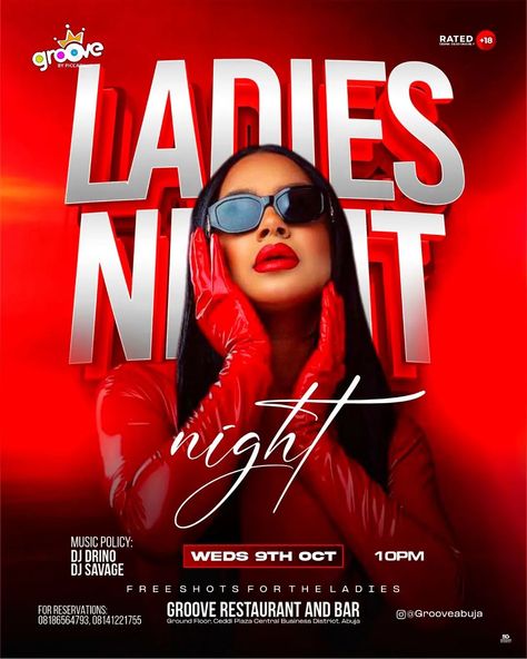 Ladies night flyer #graphicdesign #graphics #nightlife #ladiesnight #datenight #clubflyer #creativedesigner #flyer #flyerdesign #designgram #explorepage #designinspiration #trends #designeveryday #gainparty #partynight #partyflier #GroovyFriday #groove #SGdesigns #creative Ladies Night Flyer, Flyer Inspiration, Club Flyers, Central Business District, Ladies Night, Party Flyer, Party Design, Party Night, Flyer Design