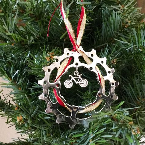 Recycled Bike Parts, Guitar Pick Jewelry, Cyclist Gifts, Burlap Gift Bags, Upcycled Gifts, Bike Gift, Best Stocking Stuffers, Bike Gear, Bike Parts