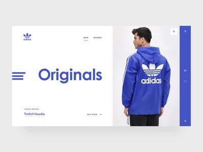 Adidas Design Graphic, Jacket Template, Adidas Originals Jacket, Ui Ux 디자인, Modern Website Design, Graphisches Design, Adidas Design, Header Design, Professional Website Design