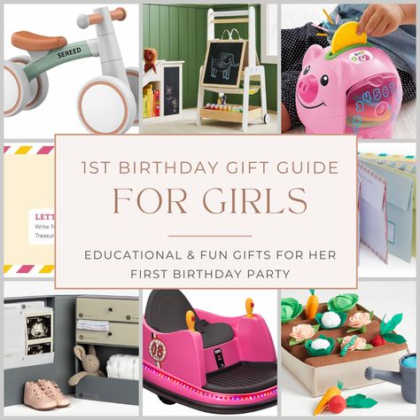 Looking for the perfect 1st birthday gift? Discover a curated list of thoughtful and memorable first birthday gift ideas that will not only delight the little one but also make parents smile. Explore unique and practical gift options for girl. Presents For 1 Year Girl, Gifts For A 1st Birthday, Baby Birthday Gift Ideas, 1st Birthday Gifts Girl, 1 Year Birthday Gift Ideas, First Birthday Girl Gift Ideas, 1st Birthday Gift Ideas Girl, Gifts For One Year Old Girl, 1st Birthday Present Girl