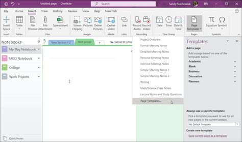 How to Use OneNote Templates for Project Management One Note Project Management Templates, One Note For Project Management, Onenote Meeting Notes Template, One Note Templates For Work, Free One Note Templates, One Note Templates, Microsoft Onenote, Labels Printables Free Templates, Onenote Template