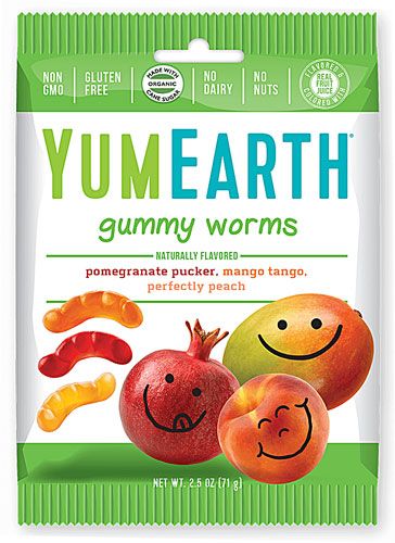 Yum Earth Organic Gummy Worms Gluten Free Assorted Gummy Packaging, Dye Free Candy, Nut Free Candy, Organic Fruit Snacks, Organic Candy, Candy Gummy, Soft Candy, Free Fruit, Gummy Worms