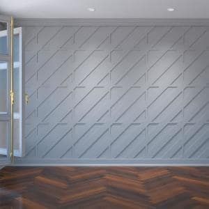 Ekena Millwork 3/8 in. x 23-3/8 in. x 23-3/8 in. Marrakesh Decorative Fretwork Wall Panels in Architectural Grade PVC-WALP24X24MRK - The Home Depot Modern Wall Paneling, Wall Panel Design, Pvc Wall Panels, Decorative Wall Panels, 3d Wall Panels, Pvc Wall, White Paneling, Decorative Panels, Contemporary Wall