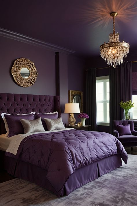 Ready to turn your bedroom into a dreamy purple retreat? These 35+ purple bedroom ideas for adults will inspire you to mix rich hues with elegant decor. Whether you prefer modern, vintage, or boho styles, find creative ways to style your perfect space with purple shades! Bedroom Ideas For Adults, Purple Bedroom Ideas, Purple Bedrooms, Purple Bedroom, Purple Shades, Soft Lavender, Cozy Space, Chic Accessories, Elegant Decor