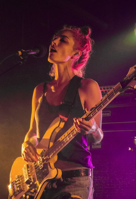 Warpaint @ the Black Cat, Washington, DC, 3/24/2014 (photos by ... Cat Washington, Women Guitarists, Rickenbacker Bass, Jenny Lee, 2014 Photos, Guitar Ideas, Bass Players, The Black Cat, Guitar Girl