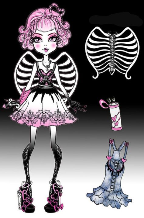 Ca Cupid Monster High Costume, Ca Cupid Cosplay, Cupid Concept, Cupid Monster High, High Artwork, Monster High Wiki, Cupid Costume, Cupid Doll, Monster High Cosplay