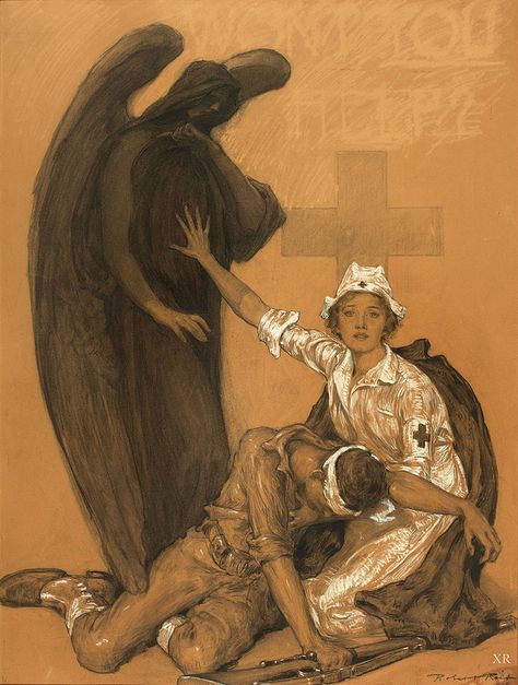 1918 ... 'won't you help?' | Flickr - Photo Sharing! Nurse Drawing, Nurse Tattoo, Nurse Art, Nurse Rock, Vintage Nurse, Medical Art, Propaganda Posters, Arte Fantasy, Red Cross