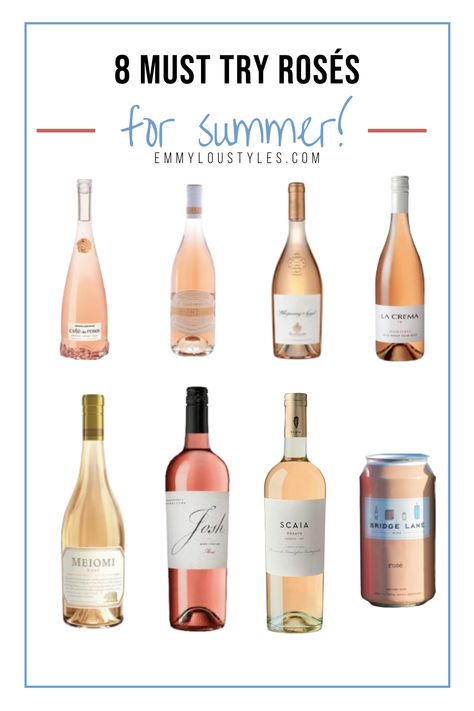 Summer is for sipping rosé on a patio with good friends! Check out this post for a round up of 8 of the best rosés to try this summer! Plus a fun way to remove sulfites from your wine! #cleanwine #rosé #rosés Best Rose Wine, Yes Way Rose, Best Roses, Blush Wine, Rosé Wine, Wine Guide, Summer Wines, Wine Drinkers, Alcohol Drink Recipes