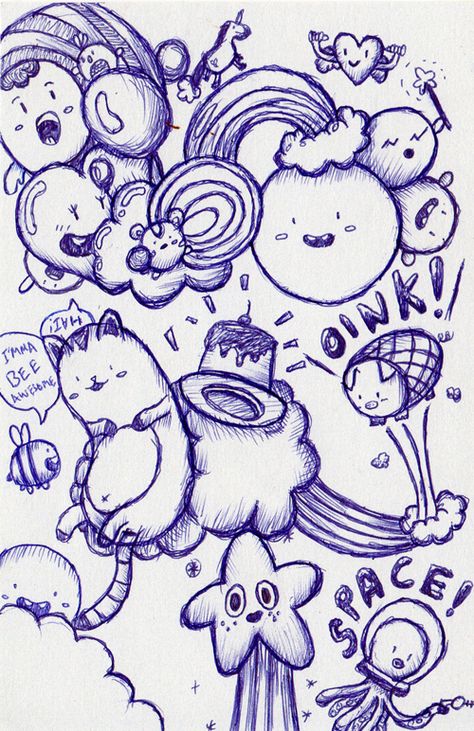 Doodle: Just Rainbows and Things - Full blue smooth ballpoint pen. Blue Pen Art, Pen Art Doodle, Pen Sketches, Ballpoint Pen Art, Pen Doodles, Full Blue, Blue Pen, Pen Sketch, Doodle Art Designs