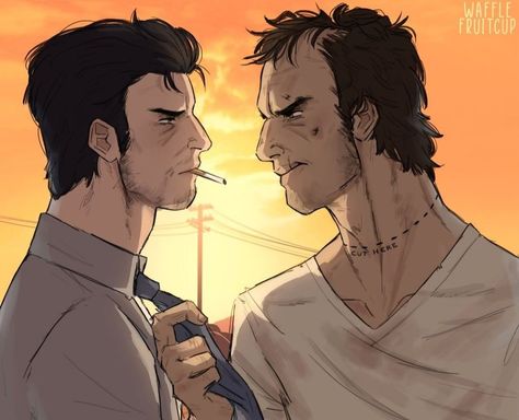 Michael X Trevor Gta, Trevor Phillips Fan Art, Trevor X Michael, Trevor Phillips, Grand Theft Auto Artwork, Trevor Philips, Michael X, Roger Moore, Rockstar Games