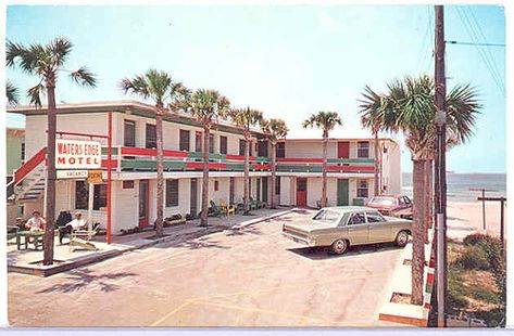 Waters Edge Motel. Panama City Beach, Florida. by stevesobczuk, via Flickr Panama City Florida, Street Aesthetic, Panama City Beach Florida, Vintage Hotels, Outdoors Tattoo, Hotel Motel, Old Florida, Vintage Florida, Panama City Beach