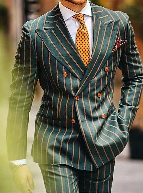 Man Casual Suit, Costume Vert, Jackets Fashion Casual, Business Casual Suit, Mens Blazer Jacket, Fashion Suits For Men, Tuxedo For Men, Slim Fit Suit, Print Coat