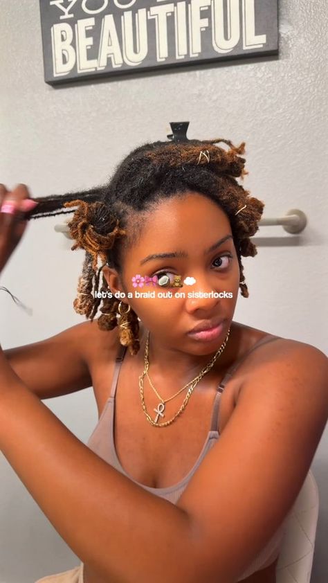 Locs With Bows, Short Micro Locs Styles, Lock Hair Styles, Formal Locs Hairstyles, Hairstyles With Locs, Birthday Loc Styles, Peekaboo Locs, Sister Locs On Short Hair, Loc Updo Styles Short