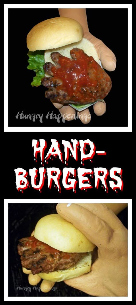 Gross Halloween Foods, Friday The 13th Party, Creepy Halloween Food, Creepy Hand, Halloween Food Appetizers, Fun Halloween Food, Halloween Food Ideas, Food For Party, Halloween Foods