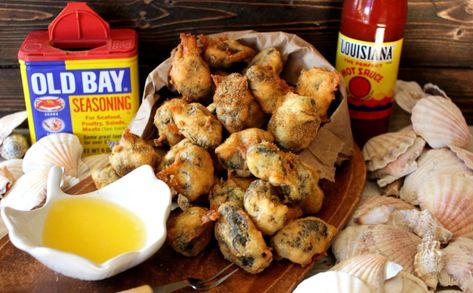 'Popcorn' Oysters Recipe | SideChef Smoked Oysters Canned, Oyster Recipes No Shell, Seasoned Popcorn, Deep Fried Oysters, Grilled Oysters, Oyster Recipes, Fried Oysters, Food Seafood, Tartar Sauce