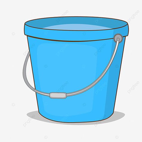 How To Draw A Bucket, Blue Objects, Bucket Illustration, Bucket Image, Blue Bucket-shape Shoulder Bag For Daily Use, Bucket Drawing, Free Green Screen Backgrounds, Drawing Toys, Free Green Screen