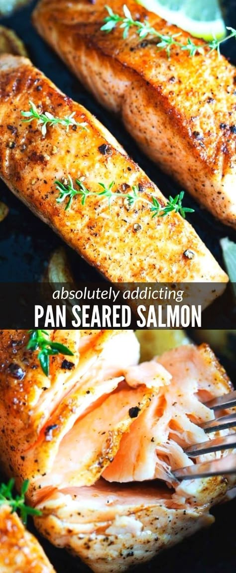 Salmon With Skin Recipes Pan Seared, Baked Salmon Crispy Skin, Best Ways To Cook Salmon, Crispy Skin Salmon Cast Iron, Crispy Pan Seared Salmon, Perfectly Cooked Salmon, Pan Fried Salmon Recipes With Skin, Pan Seared Oven Baked Salmon, Salmon Frying Pan