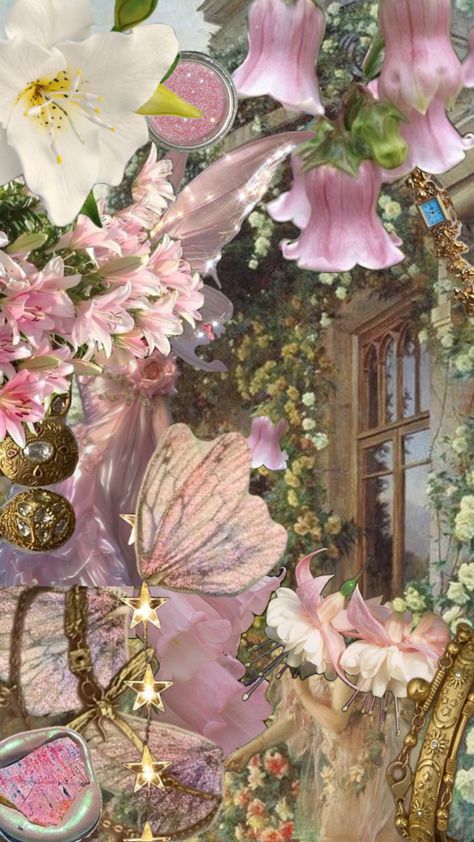 fairy #wallpaper Barbie Fairy Wallpaper, Fairy Phone Theme, Fairy Astethic, Fairy Garden Background, Fairy Core Wallpaper, Fairy Profile, Fairycore Aesthetic Wallpaper, Fairy Core Room, Fairycore Wedding