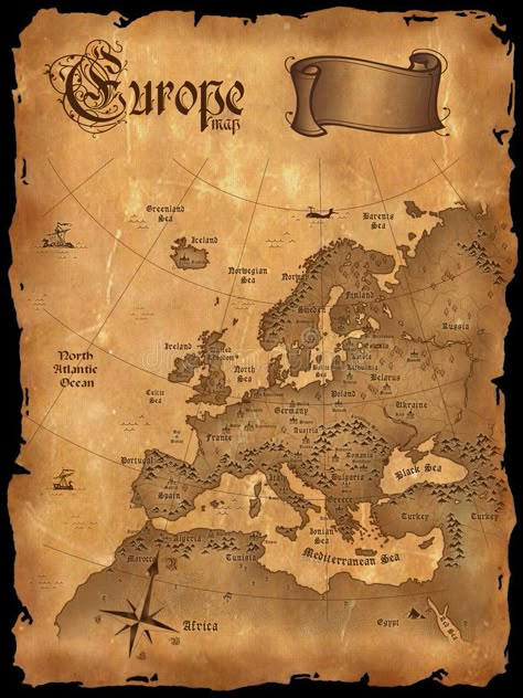 Maps Aesthetic, European Map, Germany Map, Ancient Maps, Map Globe, Old World Maps, Europe Map, World Maps, Old Maps