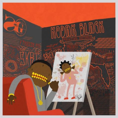 Kodak Black Album, Kodak Black Wallpaper, Patty Cake, Rap Album Covers, Best Hip Hop, Candy Paint, Jeezy, Cool Album Covers, Painting Pictures