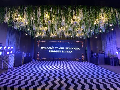 Sangeet Backdrop Stage Decorations Led, Sangeeth Stage Decor Outdoor Simple, Sangeet Ceiling Decor, Sangeeth Stage Decorations, Sangeet Decoration Night Indoor Simple, Sangeet Background, Sangeet Backdrop Stage Decorations, Sangeet Decoration Night Outdoor, Dj Stage Design