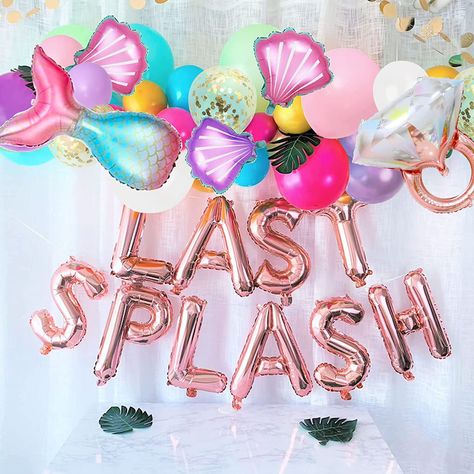 Last Splash Party, Last Splash Bachelorette Party, Last Splash Bachelorette, Mermaid Bachelorette Party, Mermaid Bridal Showers, Bachelorette Party Decoration, Last Splash, Mermaid Bachelorette, Splash Party