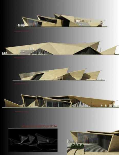 Triangular Architecture, Folding Architecture, Origami Architecture, Concept Models Architecture, Architecture Presentation Board, Architecture Concept Diagram, Public Architecture, Roof Architecture, Architecture Design Drawing