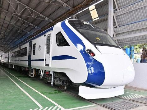 Railways-to-float-global-tender-for-Train-18-Siemens-BHEL-part-of-bidding Vande Bharat Express, Shatabdi Express, Indian Railway Train, Vande Bharat, Car Shed, Rail Train, Vaishno Devi, High Speed Rail, Indian Railways