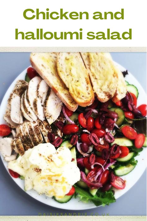 Throw together a beautiful sharing platter of chicken and halloumi salad. Bursting with delicious flavours and vibrant colours our chicken and halloumi salad makes a nice, easy dinner recipe. Main Course Salads, Halloumi Salad Recipes, Chicken And Halloumi, Salads Easy, Best Chicken Salad Recipe, Side Salads, Halloumi Salad, Grilled Halloumi, Summer Meal Planning