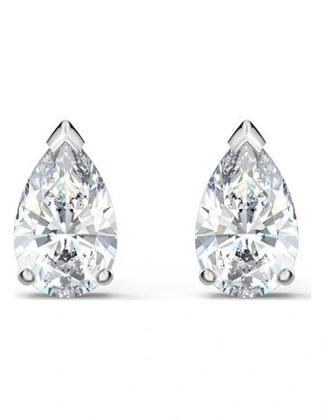 Swarovski Attract Pear Pierced Silver Stud Earrings | MYER Earrings Outfit, Pear Earrings, Swarovski Pendant, Crystal Stud Earrings, Swarovski Jewelry, Stud Earrings Set, Pierced Earrings, Diamond Studs, Earings Piercings