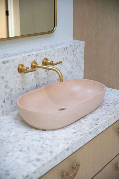 Terrazzo Bathroom Counter Tops, Terrazzo Vanity Top, Terrazzo Bathroom Counter, Terrazzo Countertop Bathroom, Terrazzo Bathroom Vanity, Terrazzo Vanity, Tub Skirt, Terrazzo Countertop, Terrazzo Sink