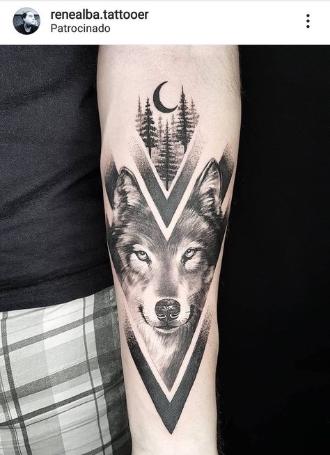 Native American Tattoos For Men, Chest Neck Tattoo, Wolf Tattoo Forearm, Wolf Tattoos For Women, Geometric Wolf Tattoo, Butterfly Tattoos On Arm, Wolf Tattoos Men, Animal Sleeve Tattoo, Wolf Tattoo Sleeve