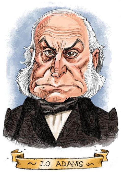 Tom Richmond, Man Pose, John Q, John Quincy Adams, History For Kids, Cartoon Man, Male Poses, Us Presidents, Cool Paintings