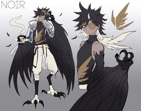 Chic Autumn Outfits, Winged People, Bird People, Hybrid Art, Man Anime, Chic Autumn, Half Man, Mythical Creatures Art, Autumn Outfits