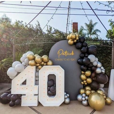 40th Birthday Party Men, Space Party Decor, 40th Birthday Themes, Husband 40th Birthday, 40th Birthday Balloons, 40th Birthday Men, 40th Bday Ideas, 40th Birthday Party Decorations, Birthday Decorations For Men