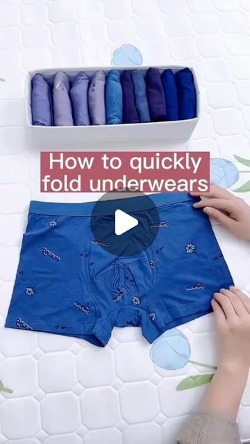 Folding Underware Men, How To Fold Boxers, Mens Trunks, Smart Gadget, Folding Clothes, Boy Shorts, Gadgets, Slip On, Mens Outfits